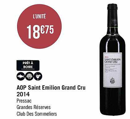aop saint émilion grand cru 2014 pressac