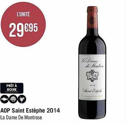 aop saint estèphe 2014 la dame de montrose