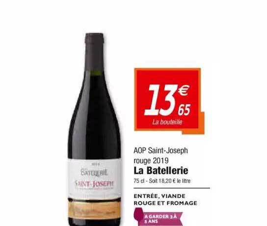 aop saint-joseph rouge 2019 la batellerie