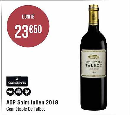 aop saint julien 2018 cannétable de talbot