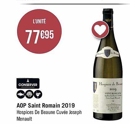 aop saint romain 2019 hospices de beaune cuvée joseph menault