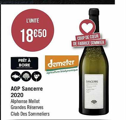aop sancerre 2020 alphonse mellot grandes réserves club des sommeliers