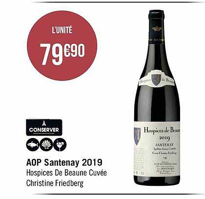 aop santenay 2019 hospices de beaune cuvée christine friedberg