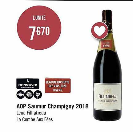 aop saumur champigny 2018 lena filliatreau la combe aux fées