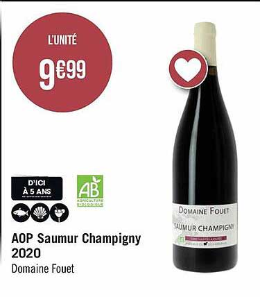 Aop Saumur Champigny 2020 Domaine Fouet