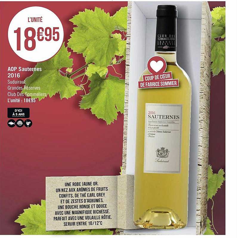 aop sauternes 2016 suduiraut