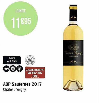 aop sauternes 2017 château voigny