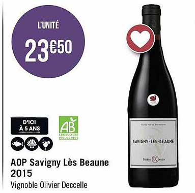 aop savigny lès beaune 2015 vignoble olivier deccelle