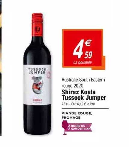 australie south eastern rouge 2020 shiraz koala tussock jumper