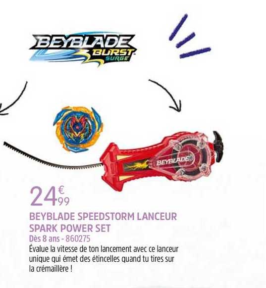 beyblade speedstorm lanceur spark power set