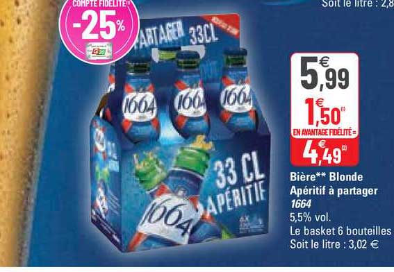 bière blonde apéritif à partager 1664