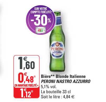 bière blonde italienne peroni nastro azzurro