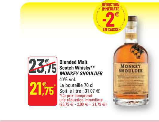 blended malt scotch whisky monkey shoulder