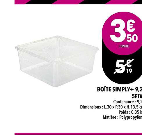 boîte simply 5five