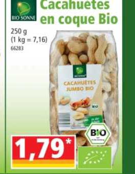cacahuètes en coque bio bio sonne