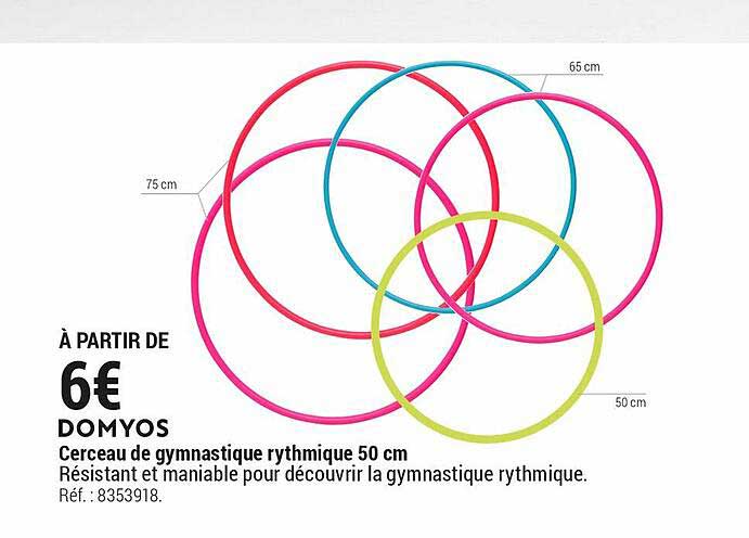 Cerceau De Gymnastique Rythmique 50 Cm Domyos