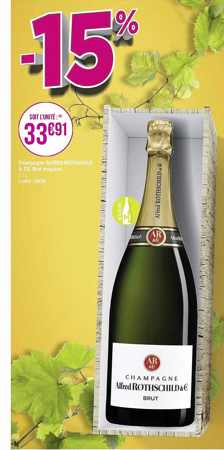 champagne alfred rothschild & cie brut magnum