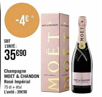 champagne moet & chandon rosé impérial