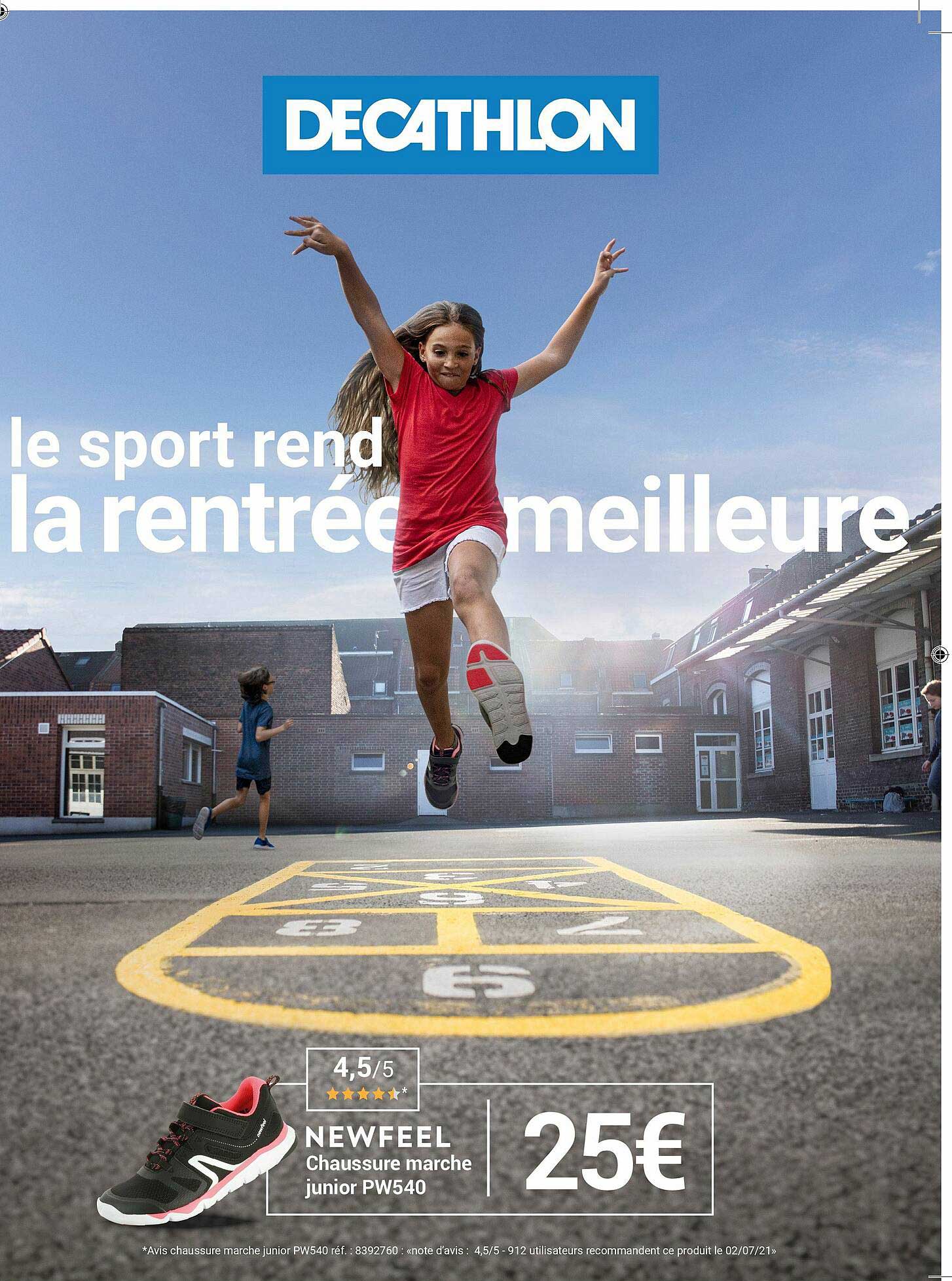 chaussure marche junior pw540 newfeel