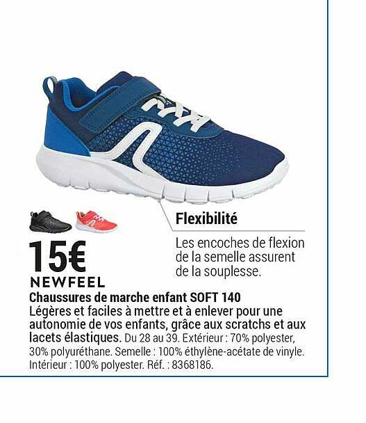 chaussures de marche enfant soft 140 newfeel