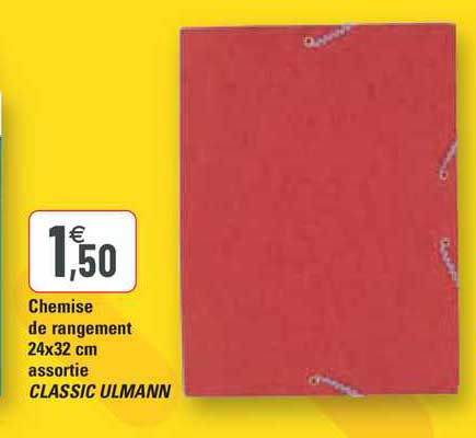 chemise de rangement 24 x 32 cm assortie classic ulmann