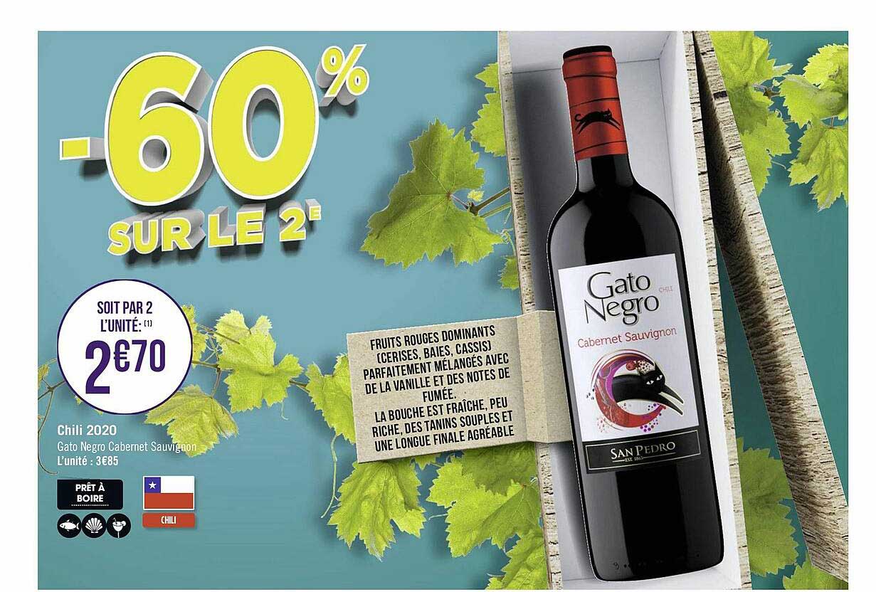 chili 2020 gato negro cabernet sauvignon