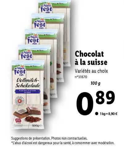 Chocolat à La Suisse Alpen Fest