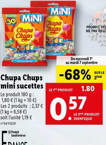 chupa chups mini sucettes
