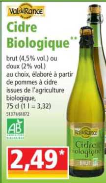 cidre biologique val de rance