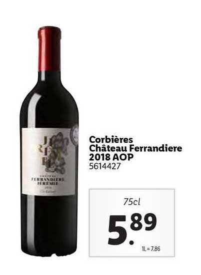 corbières château ferrandière 2018 aop