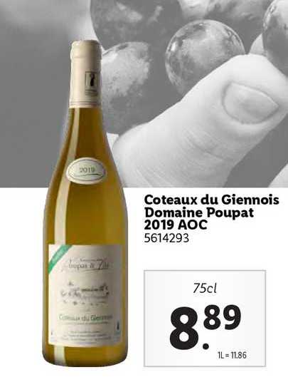 coteaux du giennois domaine poupat 2019 aoc