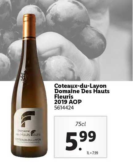 coteaux-du-layon domaine des hauts fleuris 2019 aop