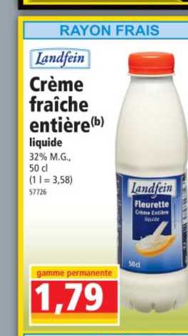 Crème Fraîche Entière Landfein