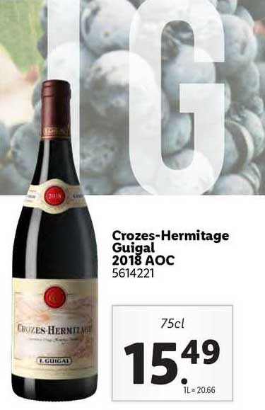 crozes-hermitage guigal 2018 aoc