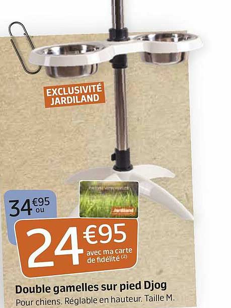 double gamelles sur pied djog