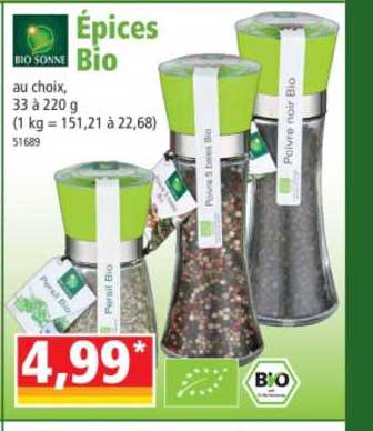 épices bio bio sonne