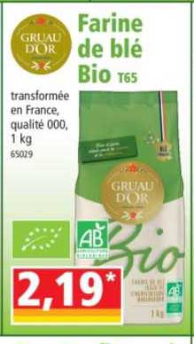 farine de blé bio t65 gruau d'or