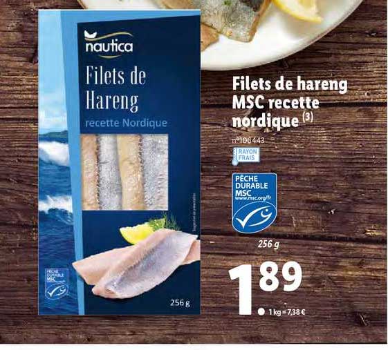 filets de hareng msc recette nordique nautica