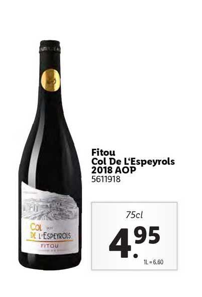 fitou col de l'espeyrols 2018 aop