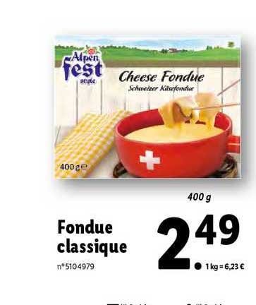 fondue classique alpen fest
