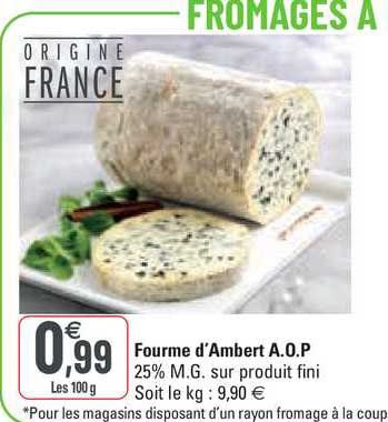 fourme d'ambert a.o.p.