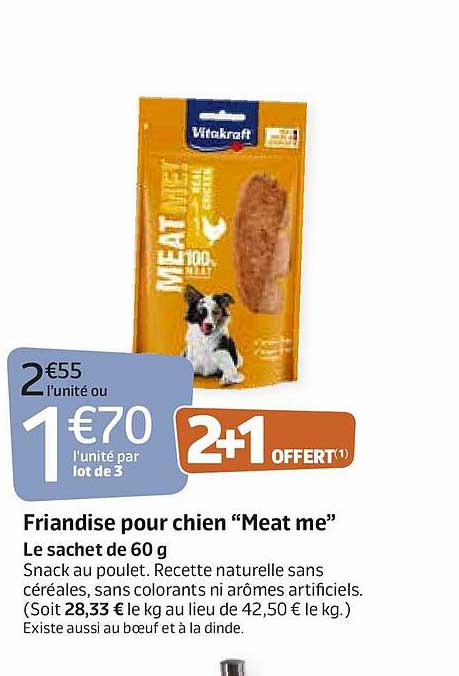 friandise pour chien "meat me"