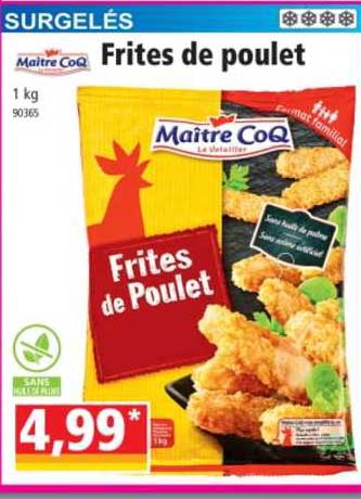 frites de poulet maître coq