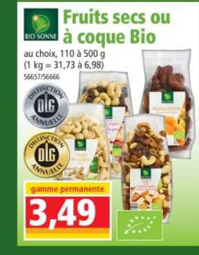 Fruits Secs Ou à Coque Bio  Bio Sonne