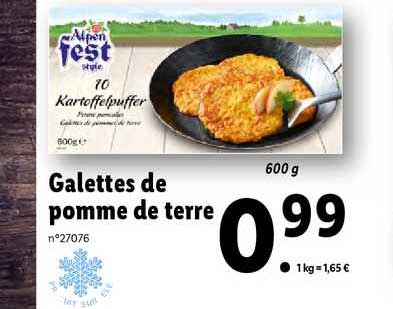 galettes de pomme de terre alpen fest