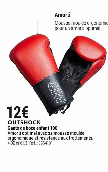 gants de boxe enfant 100 outshock