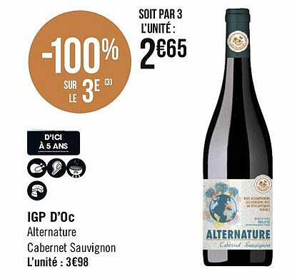 igp d'oc alternature cabernet sauvignon