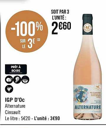 igp d'oc alternature cinsault