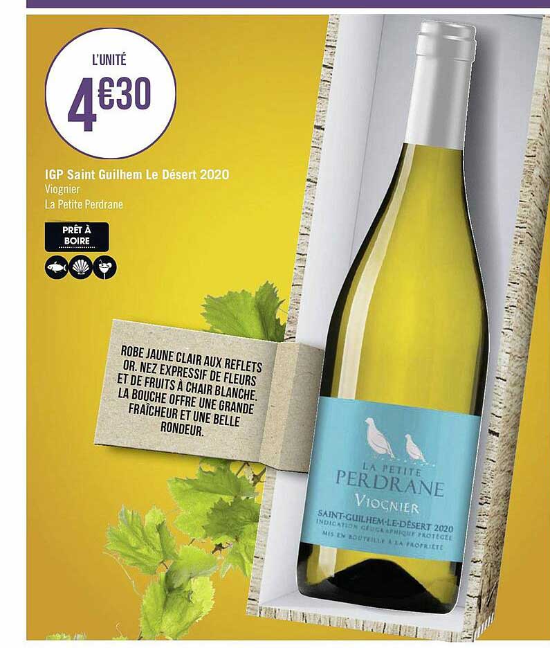 igp saint guilhem le désert 2020 viognier