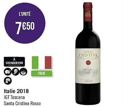italie 2018 igt toscana santa cristina rosso